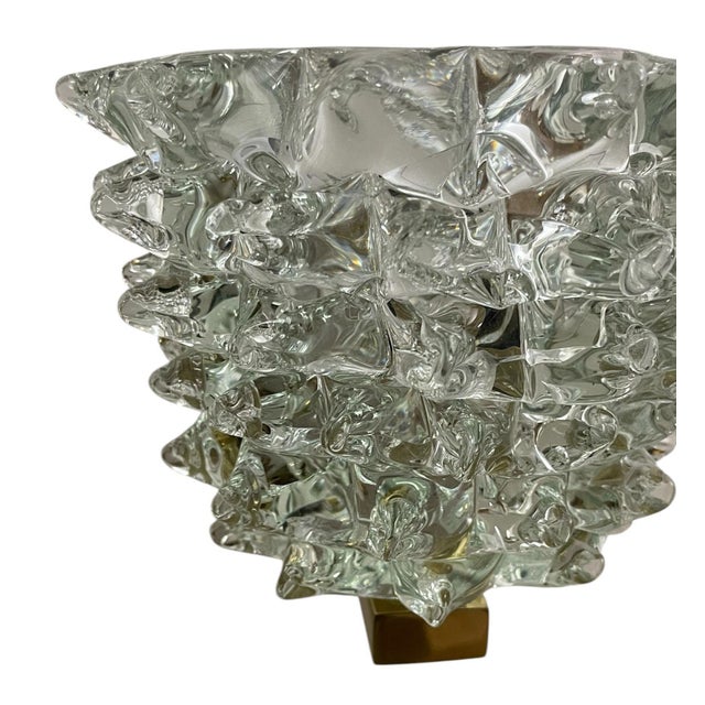 Barovier e Toso Set of Ten Murano “Rostrate” Glass Sconces Attributed to Barovier E Toso, 1970's For Sale - Image 4 of 5