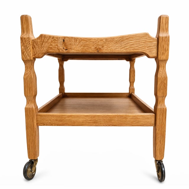 Danish Oak Coffee Table with Ceramic Art Tiles by Henry Kjærnulf for EG Kvalitetsmöbel, 1960s For Sale - Image 6 of 9