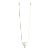 Syna Yellow Gold Moon Quartz Necklace with Champagne Diamond For Sale