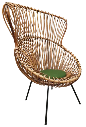 Vintage Rotan Rattan Lounge Chair from Rohé Noordwolde, 1960s