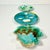 Turquoise Antique Hollywood Regency Boho Chic Germany Majolica Wall Plate Installation - Set of 3. For Sale - Image 8 of 16