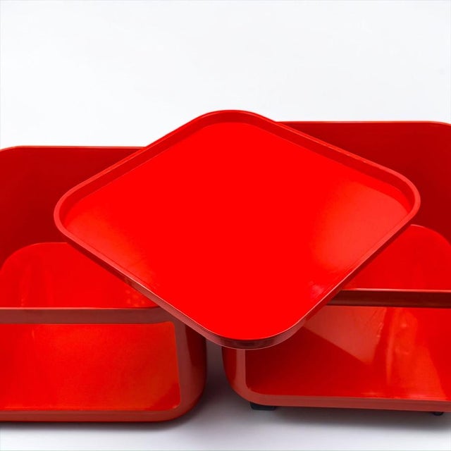 Red Square Components Storage Unit by Anna Castelli Ferrieri for Kartell, 1960s For Sale - Image 15 of 17