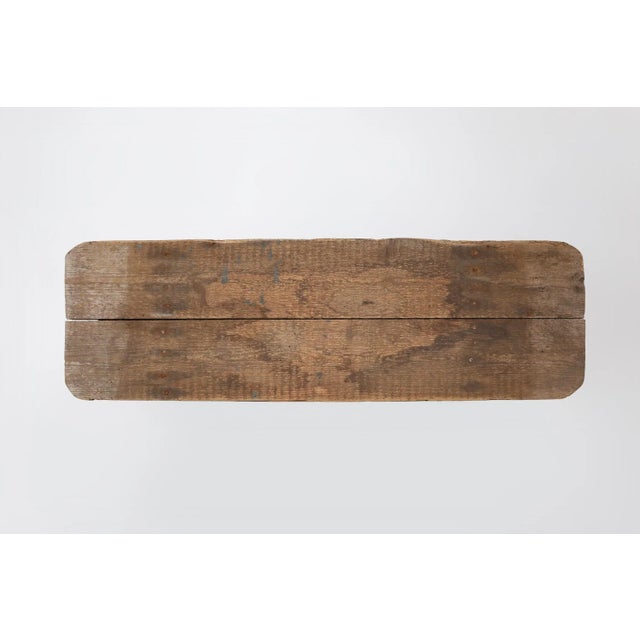 Wood Grey Wooden Bench, France, 1890s For Sale - Image 7 of 11