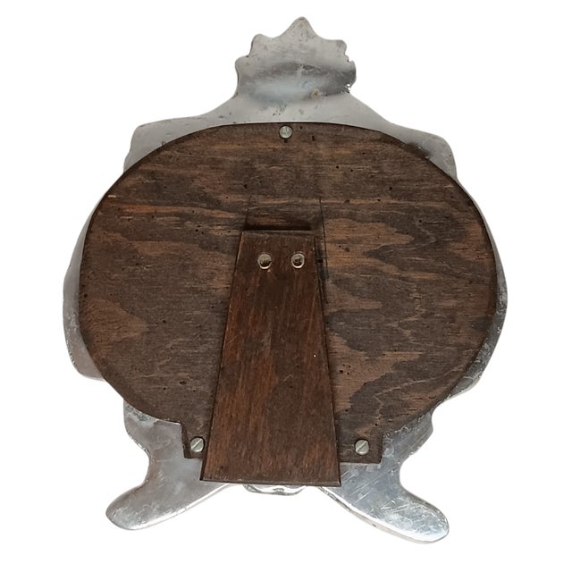 Vintage Ornate Picture Frame Silvertone Metal Scroll Design Tabletop 8" X 10" For Sale - Image 4 of 12