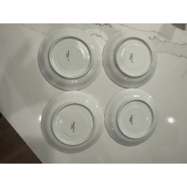 Theodore Haviland Antique Early 1900s Haviland Limoges Floral Saucers - Set of 4 For Sale - Image 4 of 6