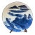 Vintage Japanese Kazan Kiln Arita Ware Blue & White Landscape Plate – Otagiri Japan For Sale