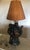 Vintage Aboriginal Lamp, Australian, Plaster, With Shade For Sale - Image 4 of 6