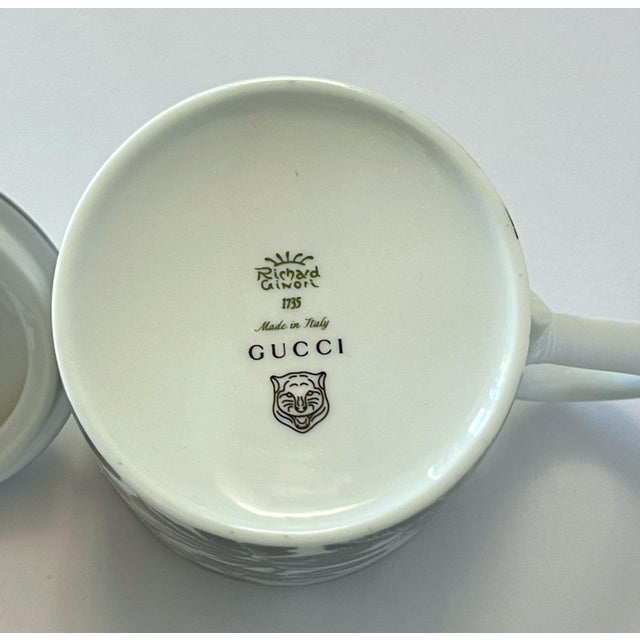 Gucci Porcelain Flowers Scroll Mug | Chairish