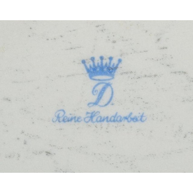 Large Lidded Porcelain Vase on Stand, Dresden, Germany, 1920s For Sale - Image 9 of 10