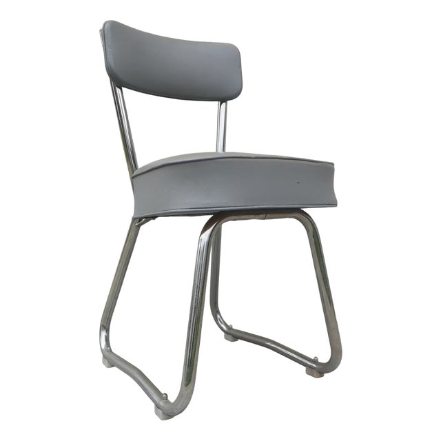 Industrial Grey Office Chair For Sale