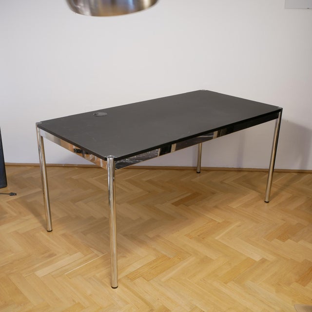 Black Desk by Fritz Haller and Paul Schärer for USM Haller For Sale - Image 4 of 4