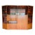 1970s Belgian Modern RVC Royal Viking Contemporary 4-Piece Lighted Wall Unit & Bar, 103" For Sale