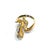 Late 20th Century Bochic "Orient" Vintage Black Diamond & Ruby Serpent Ring In 18K Gold & Silver For Sale - Image 5 of 18