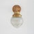 Decorative Acorn Holophane Brass Wall Light For Sale - Image 3 of 10