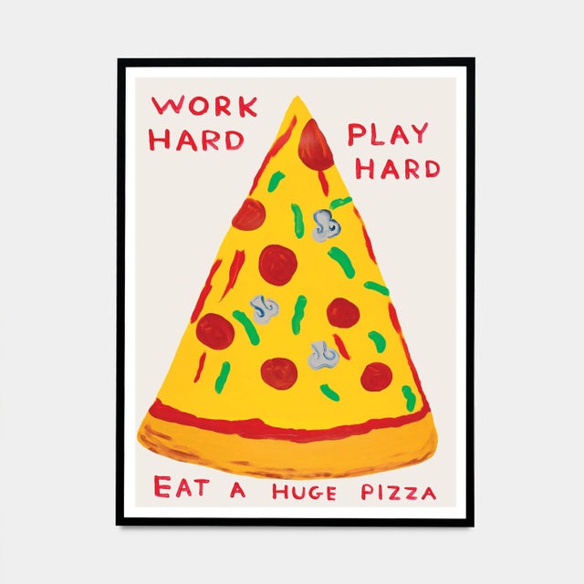 David Shrigley You Must Eat Ice Cream Poster Accompanied by a Certificate of Authenticity Dimension: 31.5 x 23.6 in | 80 x...