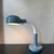 Classic vintage Alsy desk lamp with a white gooseneck and a slate blue coloring. there are a few minor scratches...