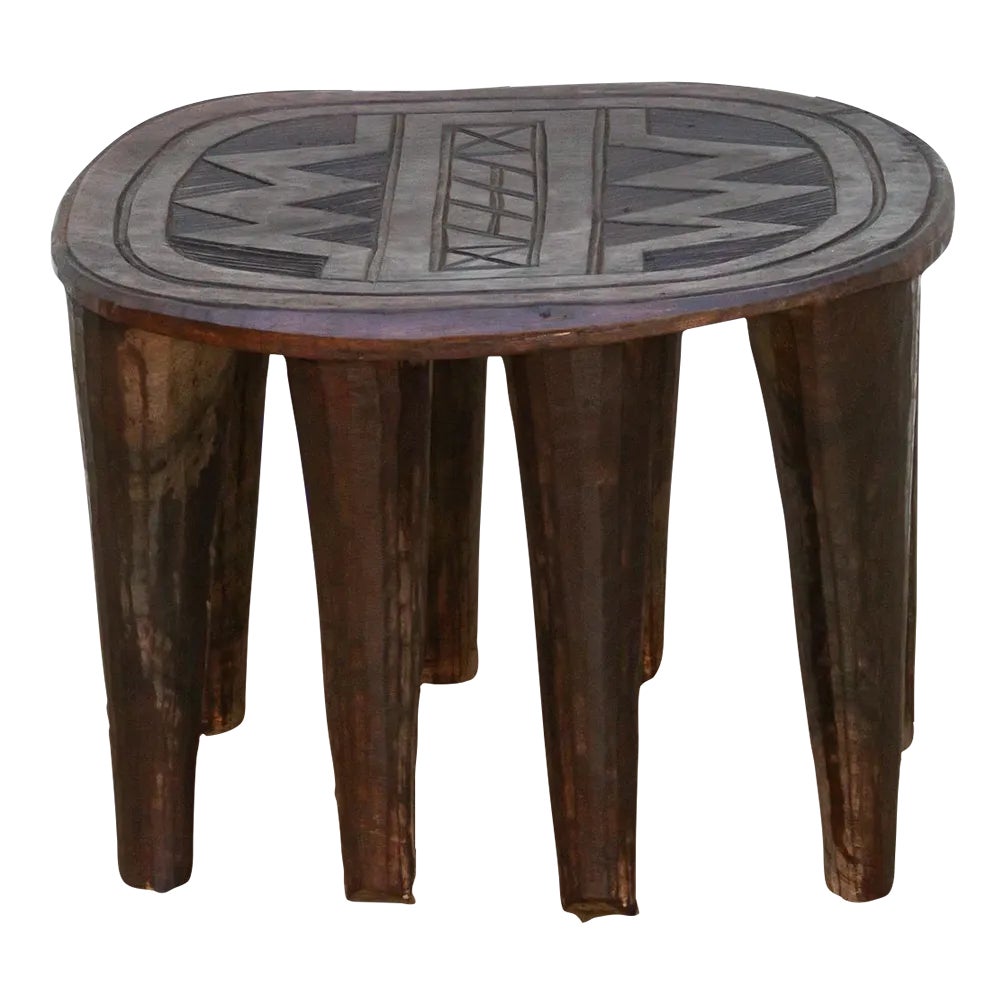 Authentic African Tribal Stool | Chairish