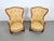 Rococo Rococo Style Wingback Armchairs, 1920s, Set of 2 For Sale - Image 3 of 17