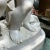 Cream Putti Musicians Marble Sculpture For Sale - Image 8 of 13