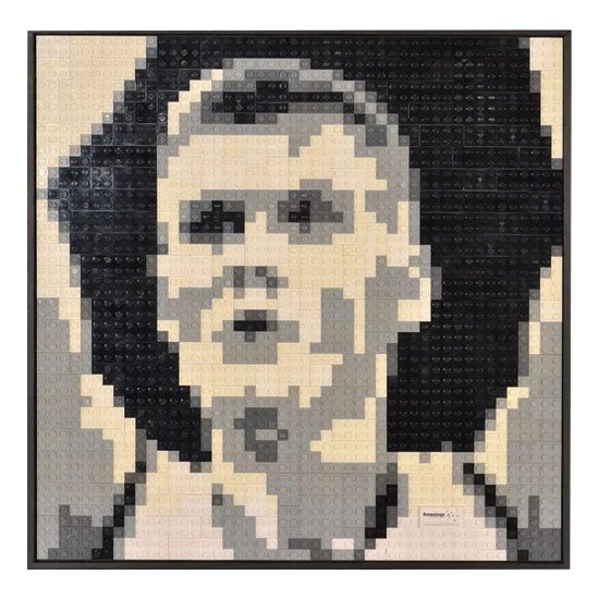 Dirk Denoyelle, Portrait of Kristaps Porzingis, 2000s, Mixed Media For Sale
