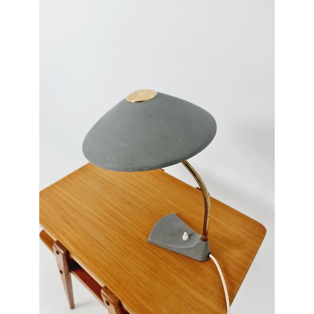 Art Deco German brass metal Table/desk lamp, 50s Great condition. Made in Germany in the 50s Dimensions: Height ca. 30 cm...