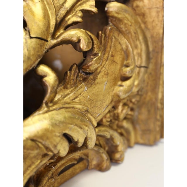 Gold Antique 19th Century Rococo Revival Giltwood Wall Brackets, 1880, Set of 2 For Sale - Image 8 of 18
