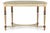 1950s Mid-Century Italian Neoclassical Painted and Gilt Demilune Console Table For Sale - Image 5 of 7