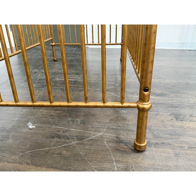 Gold Namesake for Pottery Barn Abigail Metal Convertible Crib, Gold For Sale - Image 8 of 12