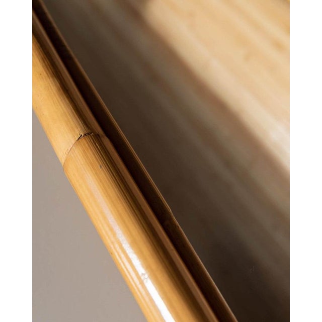 Wall Mirror in Bamboo and Wood, Italy, 1940s For Sale - Image 4 of 11