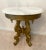 Late 20th Century Victorian Style Oval Marble Top Gold Color Accent Table Excellent Condition Vintage For Sale - Image 5 of 10