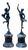 Jean De Bologne and Clodion, Mercury and Abundance, 1800s, Bronze and Marble, Set of 2 For Sale