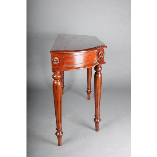 Classic English Console in Mahogany For Sale - Image 10 of 15