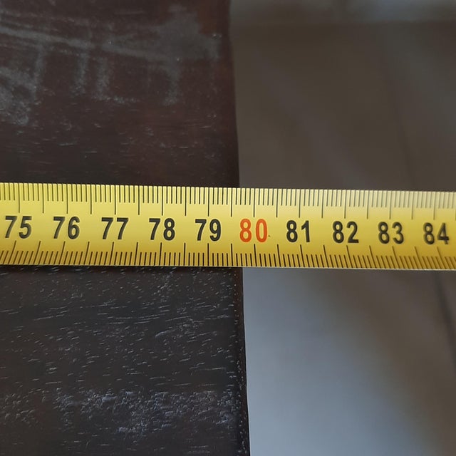 African Table in Carved Wood with Tribal Sculpture For Sale - Image 14 of 16