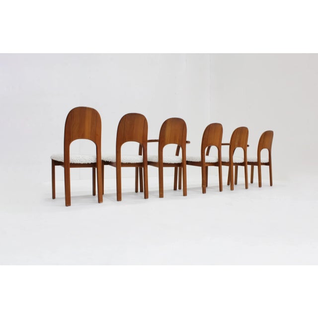 Mid-Century Modern Vintage Danish Dining Chairs in Teak, 1960s, Set of 6 For Sale - Image 3 of 8