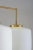 Large Chandelier in Brass and Opaline Glass attributed to Høvik Lys, Norway, 1950s For Sale - Image 6 of 10
