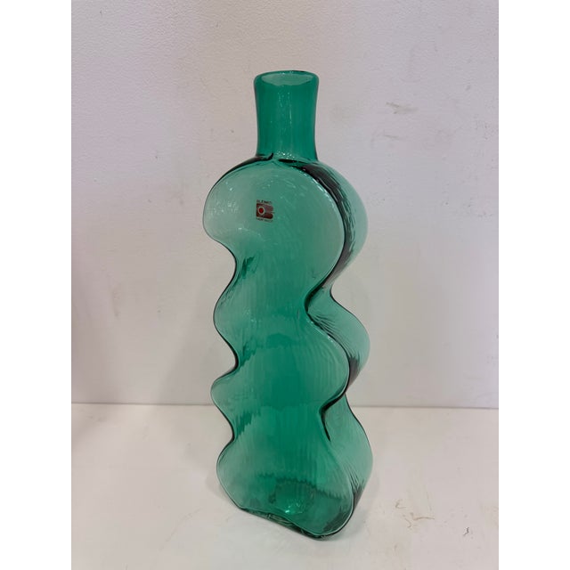 Glass Vintage Blenko Glass Puzzle Wiggle Vase For Sale - Image 7 of 8