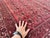 Coral Turkmen Bokhara Hand-Knotted Wool Rug - 7'2" X 9'8" For Sale - Image 4 of 11