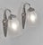 Charles Schneider A beautiful pair of 1925-1930 French art deco wall sconces in nickel on cast solid brass or bronze...