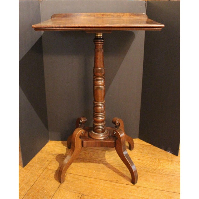 Traditional Circa 1820 English Late Regency Adjustable Height Reading Table or Music Stand For Sale - Image 3 of 6