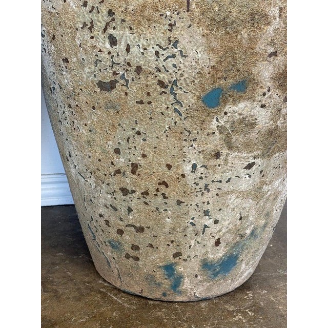 Pair of Monumental Antique Water Jars - Large With Original Turquoise Glaze For Sale In Los Angeles - Image 6 of 15