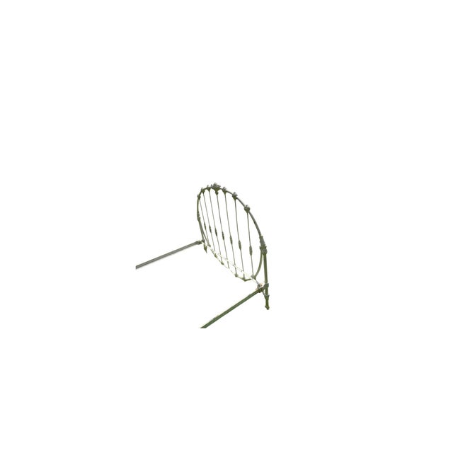 Metal Antique American Victorian Cast Iron Bed (Full Size) For Sale - Image 7 of 12