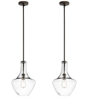 Glass Pendant Lights - A Pair For Sale