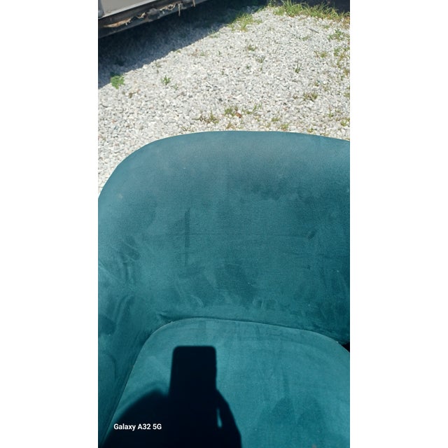 Vintage 1970s Set of 4 Milo Baughman for Thayer Coggin Barrel Chairs For Sale - Image 9 of 9