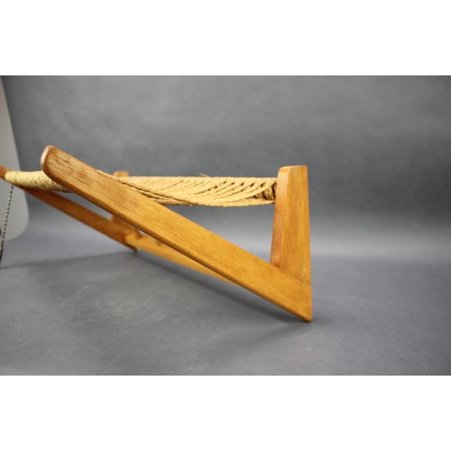 Mid-Century Wall Coat Rack and Shelf in Woven Rope, Czechoslovakia, 1950s For Sale - Image 3 of 12