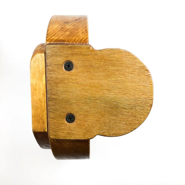 Solid Hand Carved Wood Folk Art Duck Bookends For Sale - Image 11 of 12