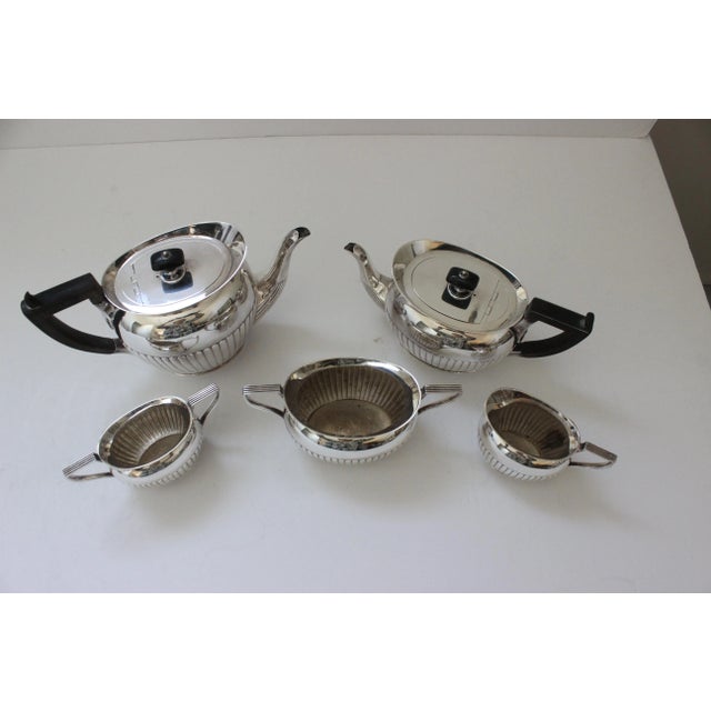 Antique Silver Plate Coffee & Tea Set, Hukin & Heath, Birmingham, England- 5 Pieces For Sale - Image 12 of 13
