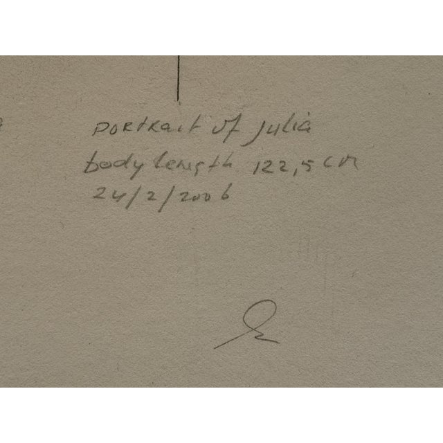 Stanley Brouwn, Full-Length Portrait, 2006, Pencil on Paper For Sale - Image 6 of 11