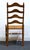 Thomasville Furniture Post Road Collection Solid Hard Rock Maple Colonial Early American Ladderback Dining Side Chair W. Rush Seat 750-7 For Sale In Kansas City - Image 6 of 8