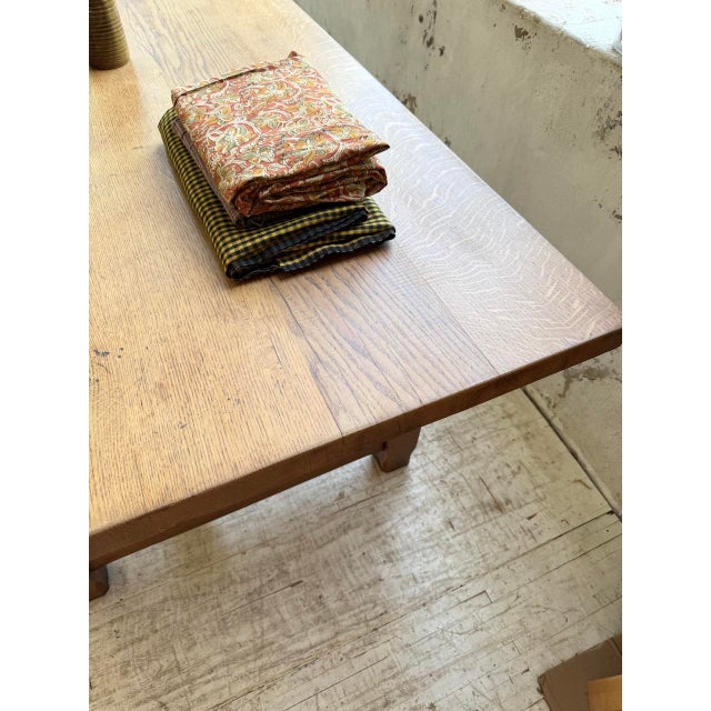Farmhouse Table in Oak, 1950s For Sale - Image 10 of 18
