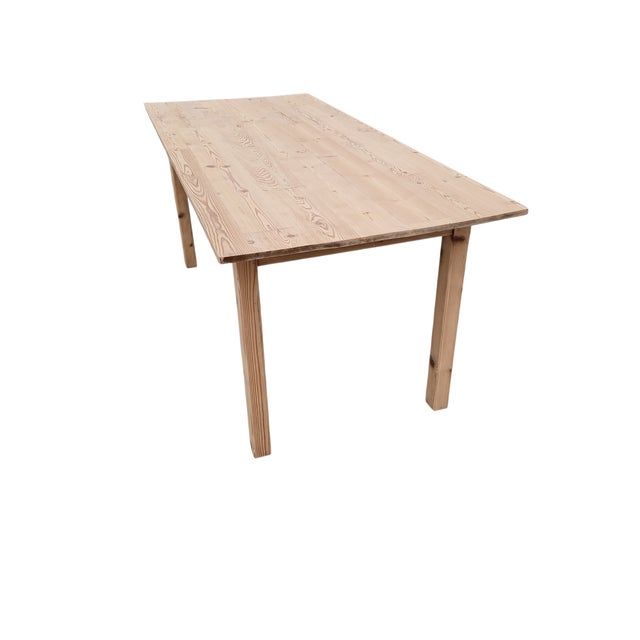 French Norman Farmhouse Table in Fir, 1970 For Sale - Image 3 of 4